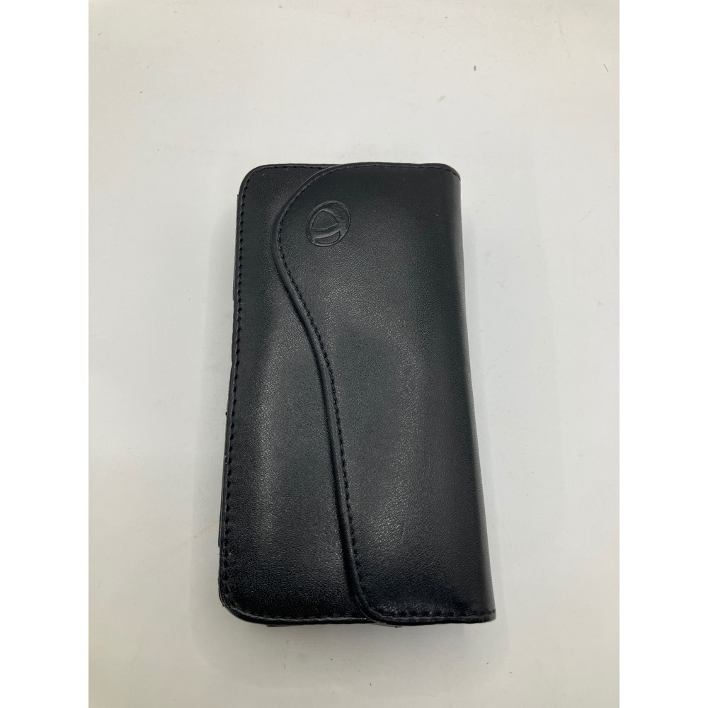 Black Leather Vertical Cell Phone Holster Case with‎ Belt Clip